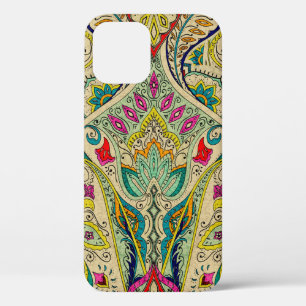 Case-Mate iPhone Case L'Inde paisley motif, frontière décorative.