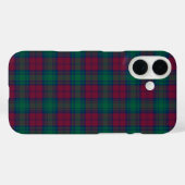 Coques Case-Mate iPhone Lindsay Clan Maroon et Green Tartan (Verso (horizontal))