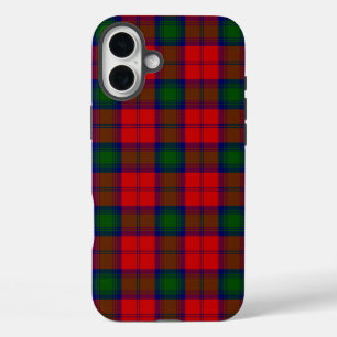 Coques iPhone 16 Plus Lindsay tartan rouge vert plaid