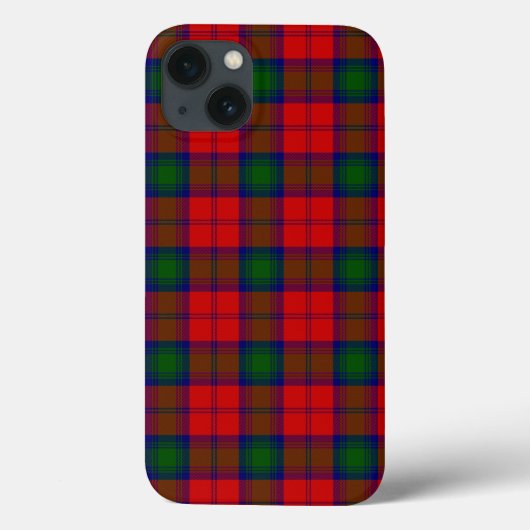 Coques Case-Mate iPhone Lindsay tartan rouge vert plaid (Verso)