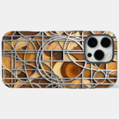 Coques Case-Mate iPhone Line Art Woodgrain (Verso (horizontal))