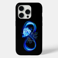 L'infini lumineux avec une rose bleue