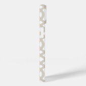 Coques Case-Mate iPhone Linge Beige Trellis moderne (Verso / Droite)