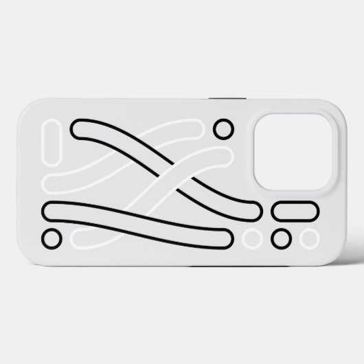 Coques Case-Mate iPhone Linienmuster schwarz weiß grau iPhone Hülle (Verso (horizontal))