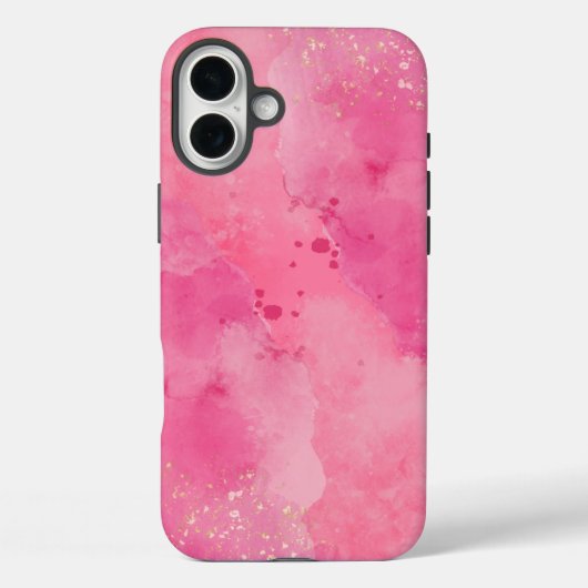 Coques Case-Mate iPhone Linktree Aquarelle Rose | (Verso)
