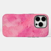 Coques Case-Mate iPhone Linktree Aquarelle Rose | (Verso (horizontal))