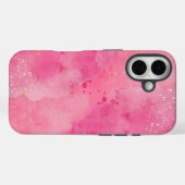 Coques Case-Mate iPhone Linktree Aquarelle Rose | (Verso (horizontal))