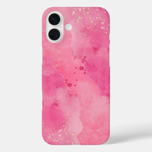 Coques Case-Mate iPhone Linktree Aquarelle Rose | (Verso)