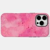 Coques Case-Mate iPhone Linktree Aquarelle Rose | (Verso (horizontal))