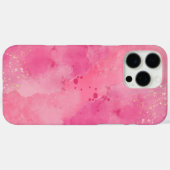 Coques Case-Mate iPhone Linktree Aquarelle Rose | (Verso (horizontal))