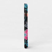 Coques Case-Mate iPhone Linoprint coloré motif floral (Dos/Gauche)