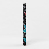 Coques Case-Mate iPhone Linoprint coloré motif floral (Dos/Droite)