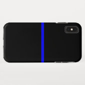 Coques Case-Mate iPhone L'instruction Symbolic Thin Blue Line (Dos (Horizontal))