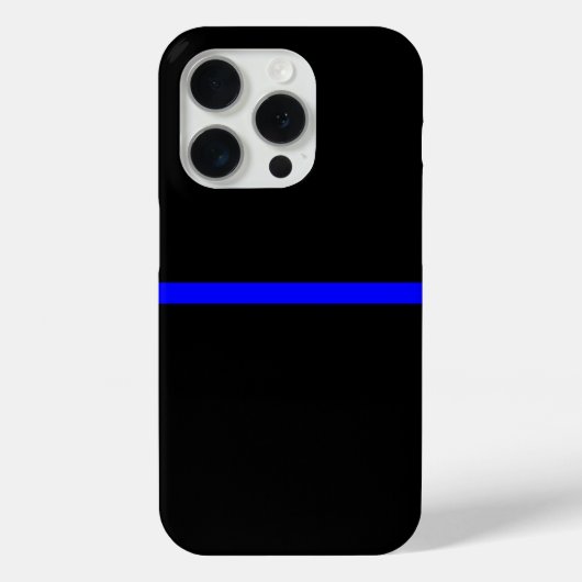 Coques Case-Mate iPhone L'instruction Symbolic Thin Blue Line (Verso)