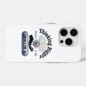 Coques Case-Mate iPhone L'intelligence artificielle Penser un Humour plus (Verso (horizontal))
