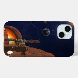 Coque Pour iPhone 15 L'interprétation de l'artiste de la Lander de visi