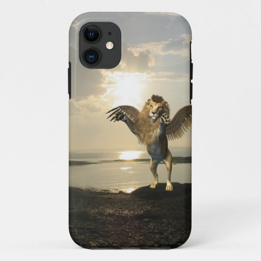 Coques Case-Mate iPhone Lion à ailes (Dos)