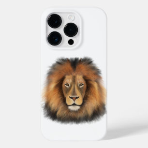 Coque Pour iPhone 14 Pro lion aquarelle Leo roi safari animal jungle chat