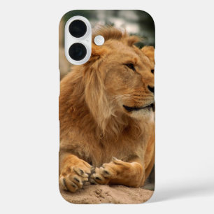 Coques iPhone 16 Lion avec coiffure punk