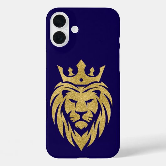 Coques Case-Mate iPhone Lion Avec Couronne - Style Or 3 (Verso)
