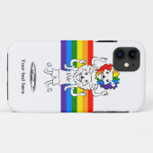 Coques Case-Mate iPhone Lion Avec Gay pride Mane Épaule Ride (Dos (Horizontal))