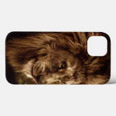 Coques Case-Mate iPhone Lion contre ciel orageux (Verso (horizontal))