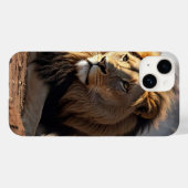 Coques Case-Mate iPhone Lion dans la poussière (Verso (horizontal))