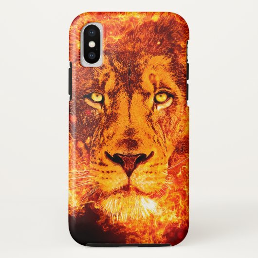 Coques Case-Mate iPhone Lion de Juda enflammé (Dos)