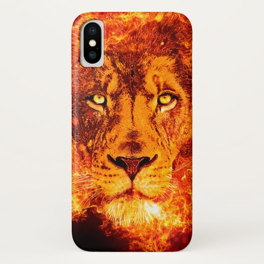 Coques Case-Mate iPhone Lion de Juda Flamme rouge (Dos)