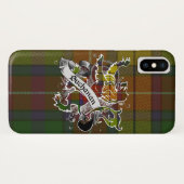 Coques Case-Mate iPhone Lion de tartan de Buchanan (Dos (Horizontal))
