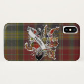 Coques Case-Mate iPhone Lion de tartan de chasseur (Dos (Horizontal))