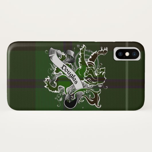 Coques Case-Mate iPhone Lion de tartan de Douglas (Dos (Horizontal))