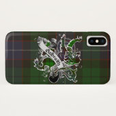 Coques Case-Mate iPhone Lion de tartan de Galbraith (Dos (Horizontal))