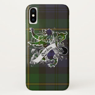 Coque iPhone X Lion de tartan de Gordon