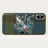 Coques Case-Mate iPhone Lion de tartan de Laing (Dos (Horizontal))