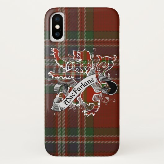 Coques Case-Mate iPhone Lion de tartan de MacFarlane (Dos)