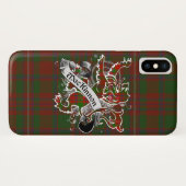 Coques Case-Mate iPhone Lion de tartan de MacKinnon (Dos (Horizontal))