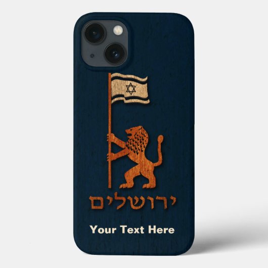 Coques Case-Mate iPhone Lion Du Jour De Jérusalem Avec Drapeau (Verso)