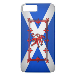 Coque Case-Mate Pour iPhone Lion effréné sur le drapeau écossais