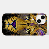 Coques Case-Mate iPhone Lion Gold Filigree (Verso (horizontal))