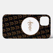 Coques Case-Mate iPhone Lion, Golden Astrology SIGNE Zodiaque (Verso (horizontal))