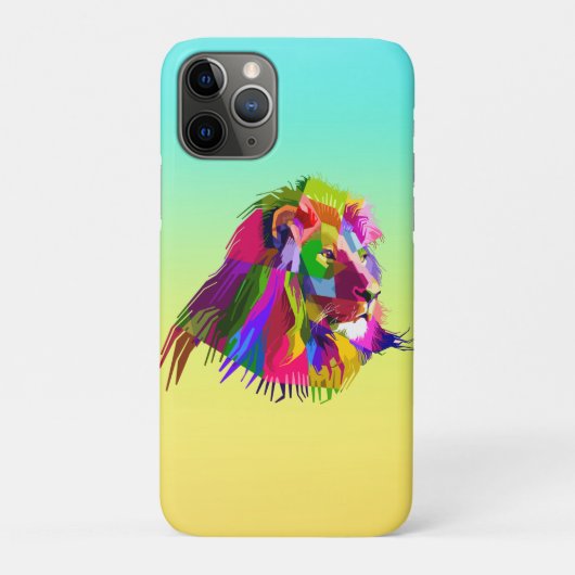 Coques Case-Mate iPhone Lion Head Prismatic Pop Art Design-62502 (Dos)