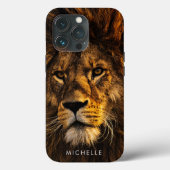 Coques Case-Mate iPhone Lion Majestic Personnalisé (Verso)