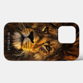 Coques Case-Mate iPhone Lion Majestic Personnalisé (Verso (horizontal))