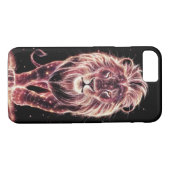 Coques Case-Mate iPhone Lion majestueux dans l'art filaire brillant (Dos (Horizontal))