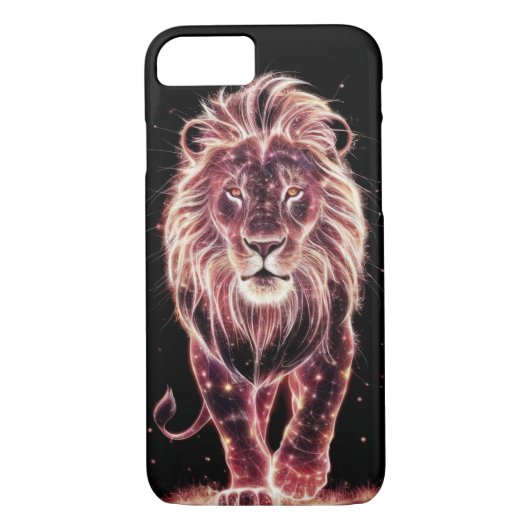 Coques Case-Mate iPhone Lion majestueux dans l'art filaire brillant (Dos)