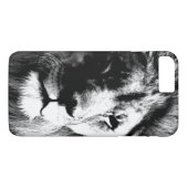Coques Case-Mate iPhone Lion noir et blanc (Dos (Horizontal))