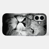 Coques Case-Mate iPhone Lion noir et blanc (Verso (horizontal))