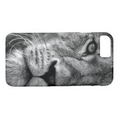 Coques Case-Mate iPhone Lion noir et blanc (Dos (Horizontal))