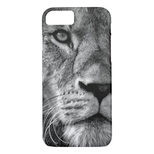 Coques Case-Mate iPhone Lion noir et blanc (Dos)